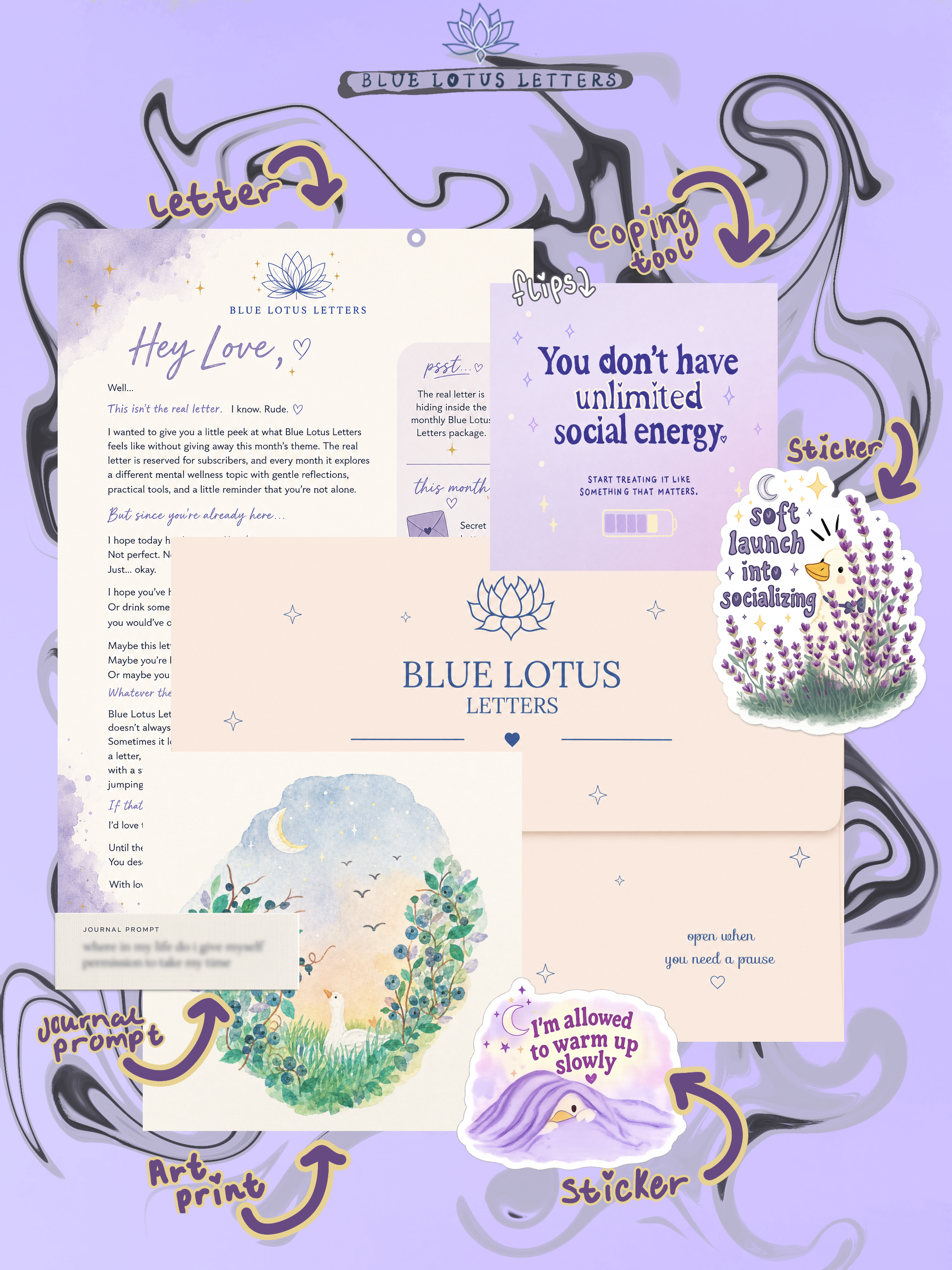 Blue Lotus Letters mail contents